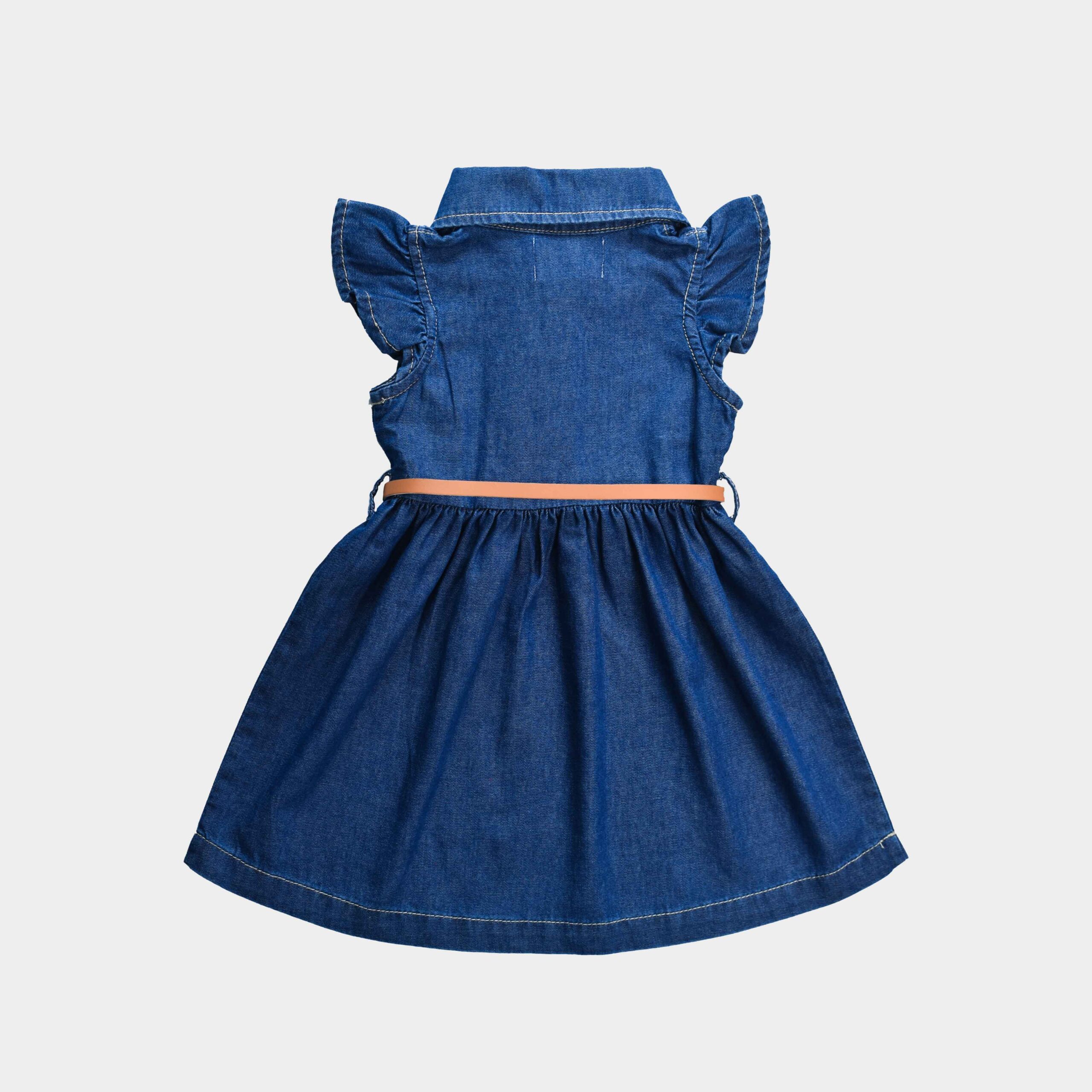 VESTIDO DENIM STONE WASH CON CINTURON