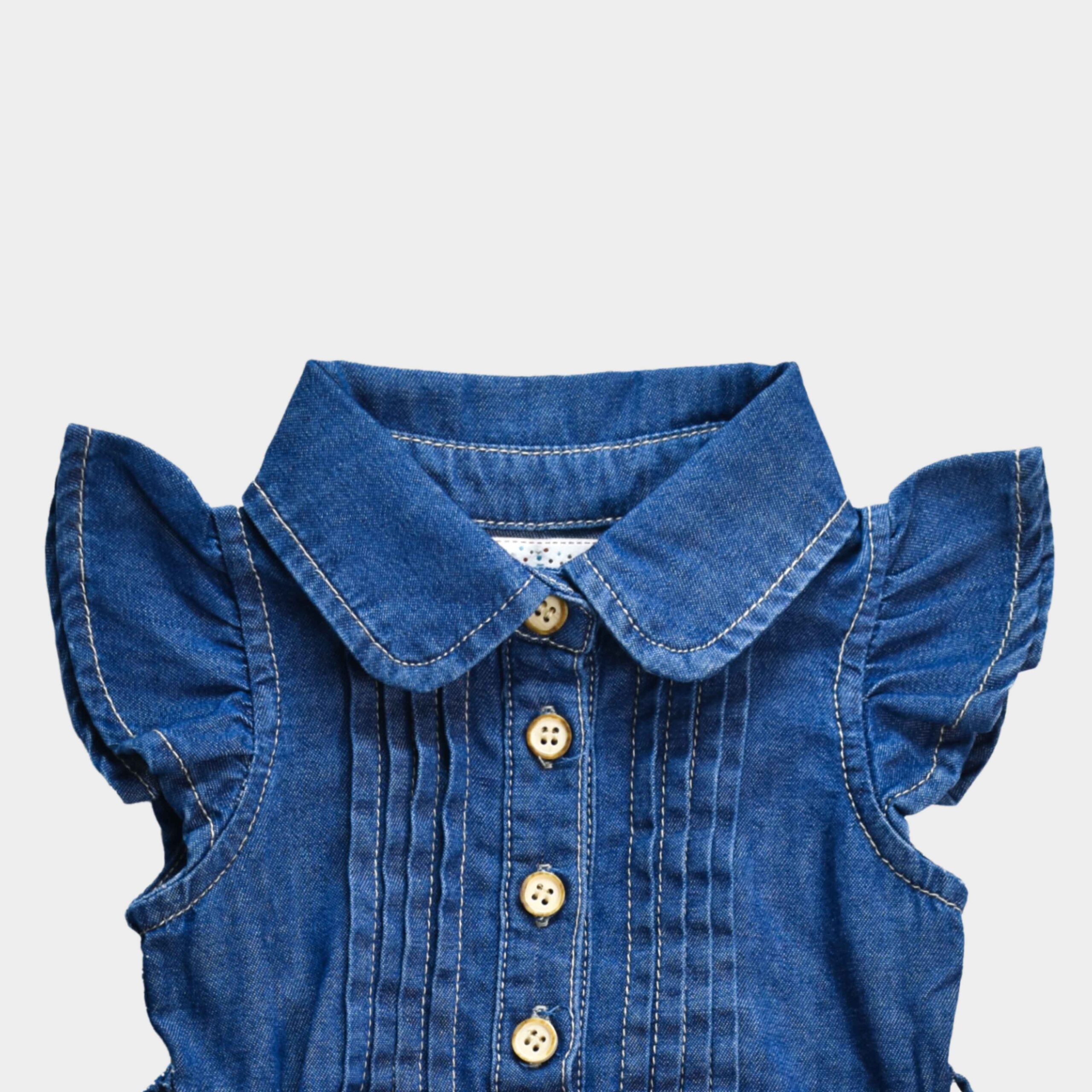 VESTIDO DENIM STONE WASH CON CINTURON