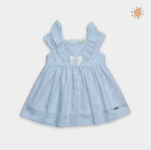 VESTIDO MC MELANIE LISTADO CELESTE