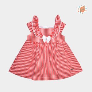 PF Vestido Rojo Listado Melanie