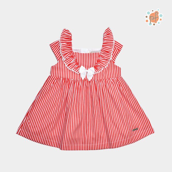 PF Vestido Rojo Listado Melanie