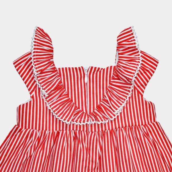 PF Vestido Rojo Listado Melanie