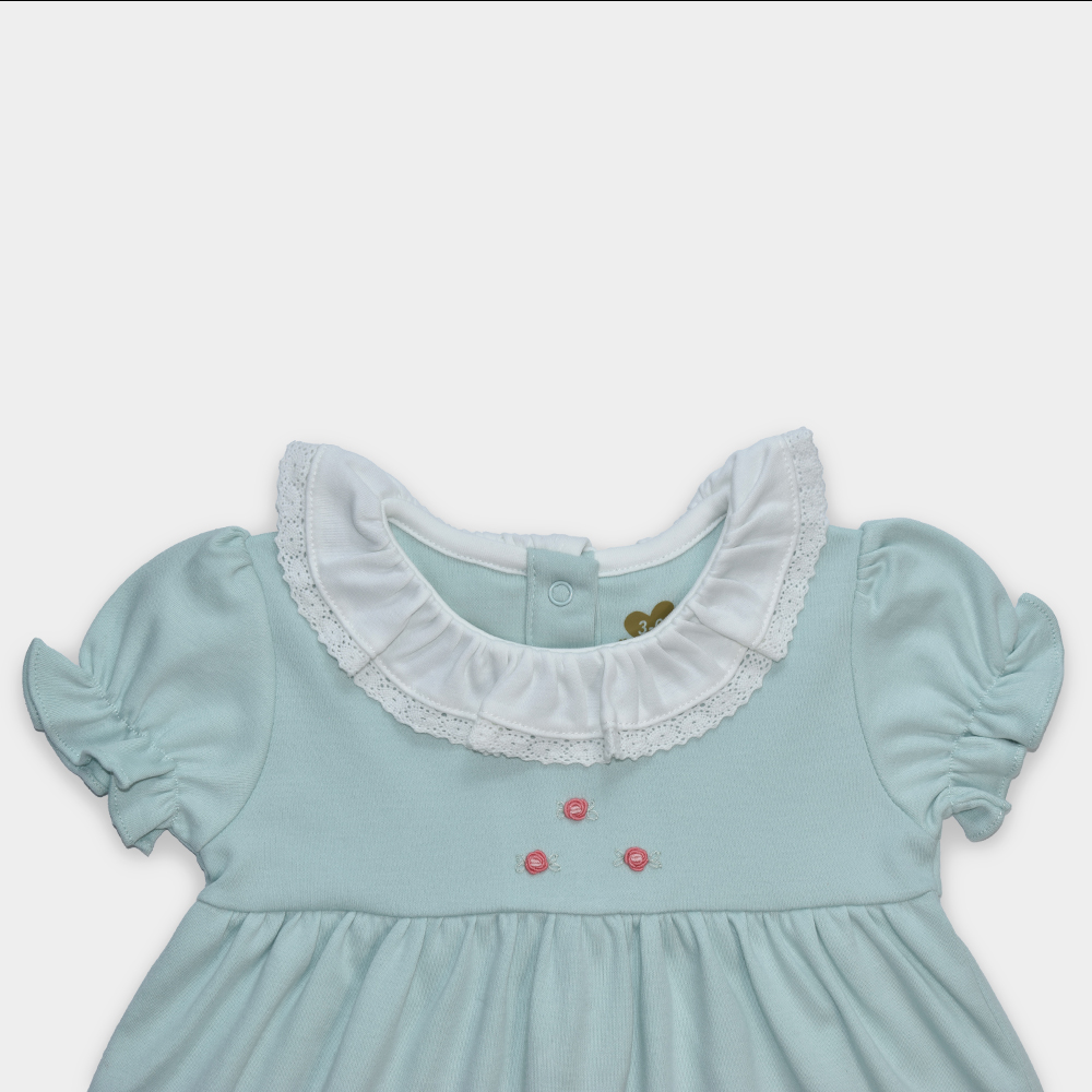 PF VESTIDO MANGA CORTA VERDE DULCE SELVA ANIMAL - Image 3