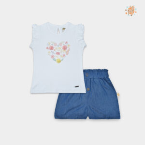 PF Conjunto MC con Short Azul Ailani Girls