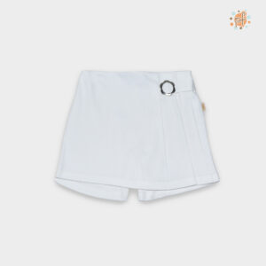 Falda Short Crema Corazón