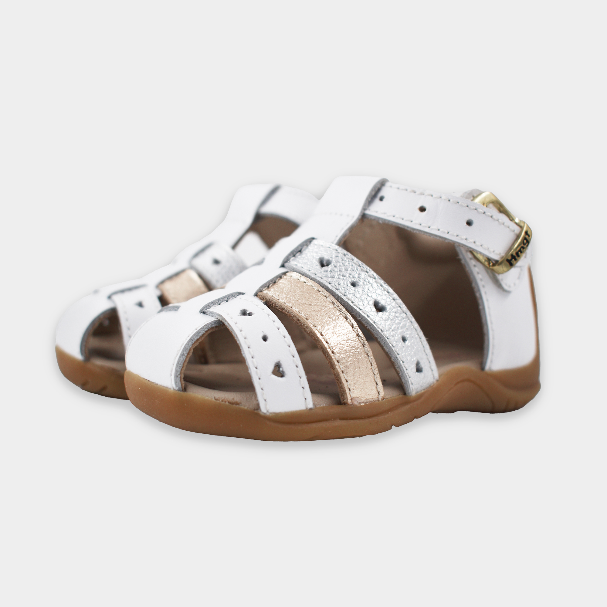 1944 Sandalia Pibe Blanco Tricolor - Image 2