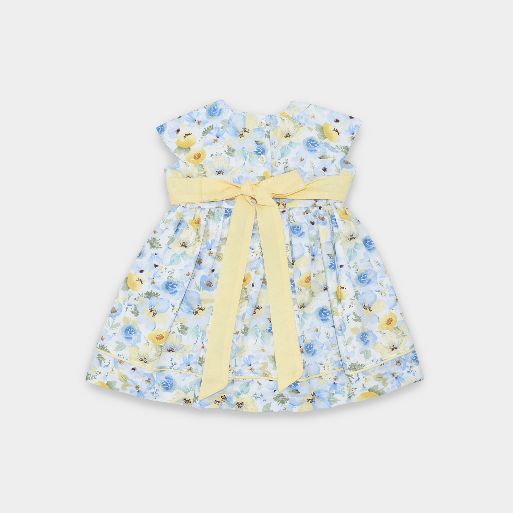 VESTIDO MANGA CORTA CELESTE CARMEN FLORES - Image 2