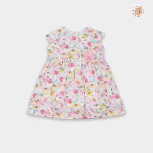 VESTIDO CARMEN FLORES ROSADO