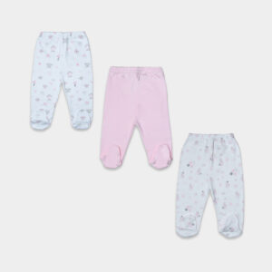 Tripack Pantalones Algodón Pink Forest