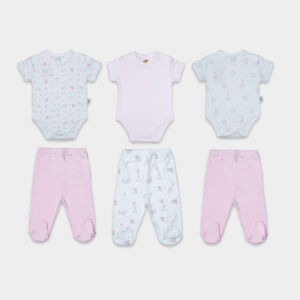 Set 6 piezas Algodón Baby Bunny