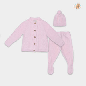 CONJUNTO TEJIDO ROSADO