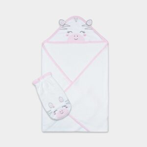 TOALLA BORDADA ROSADO CEBRITA