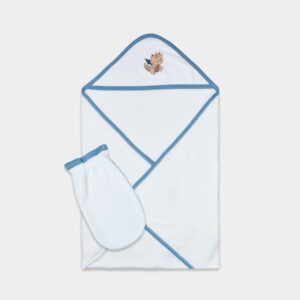 Toalla color acero dinosaurio