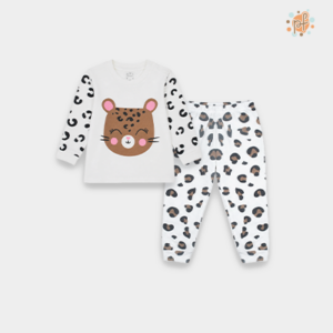 PIJAMA FRANELA LEOPARDA