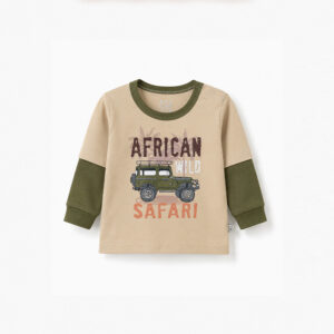 Polo manga larga Beige Alex