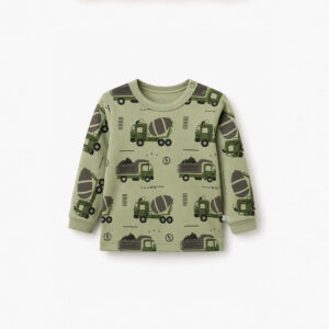 Polo manga larga Verde Rober