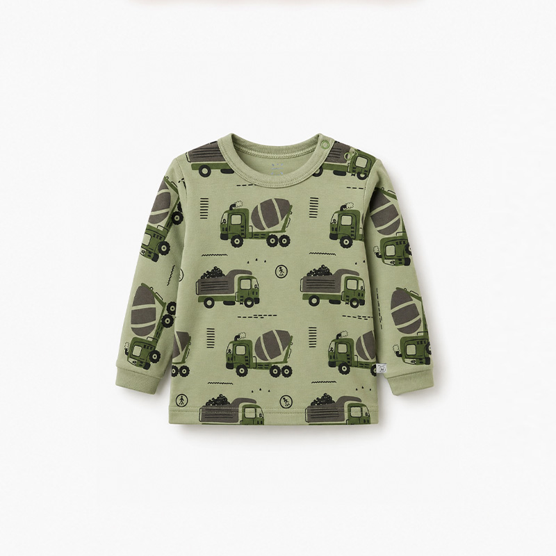 Polo manga larga Verde Rober