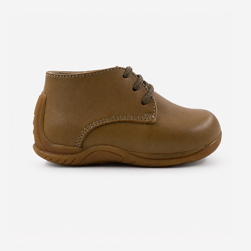 Zapatos Pibe Cuero Moro 2618