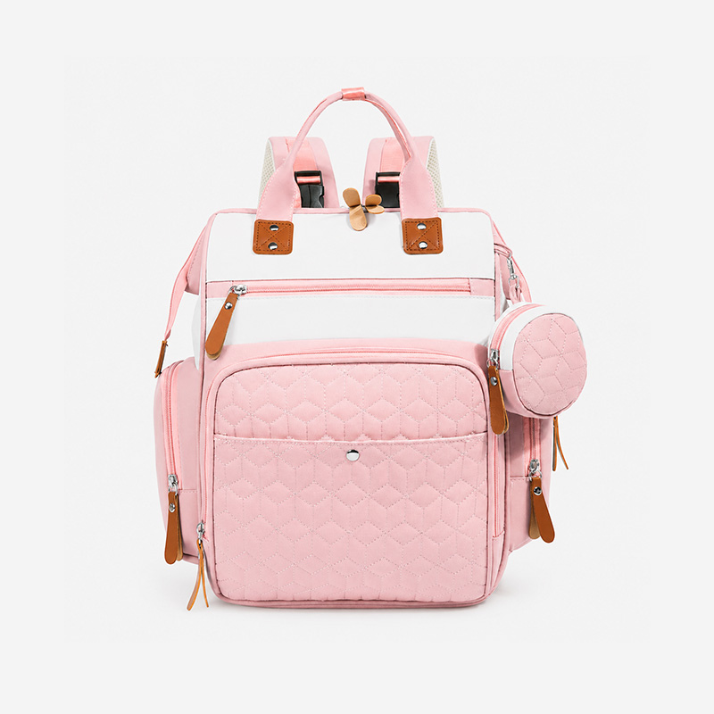 Mochila Pañalera Rosado