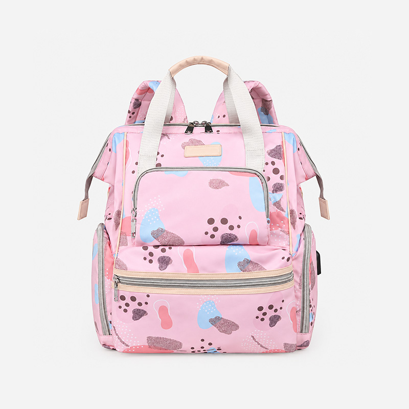 Mochila Pañalera Rosado