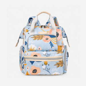 Mochila Pañalera Verde Agua