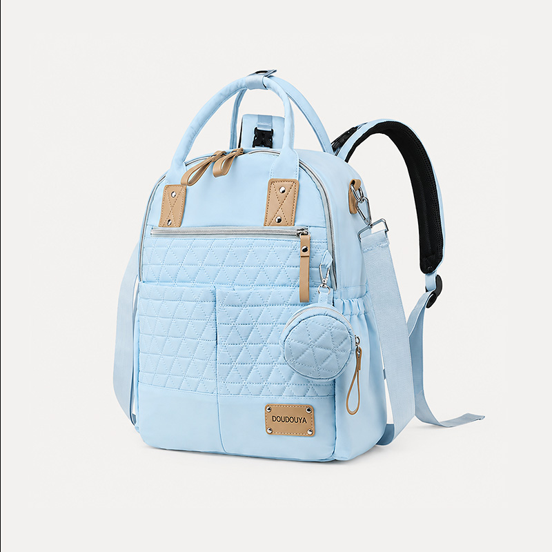 Mochila Pañalera Celeste