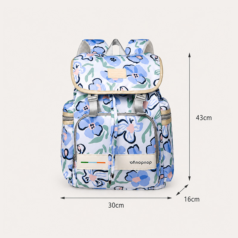 Mochila Pañalera Blanco/Celeste 66174 - Image 3