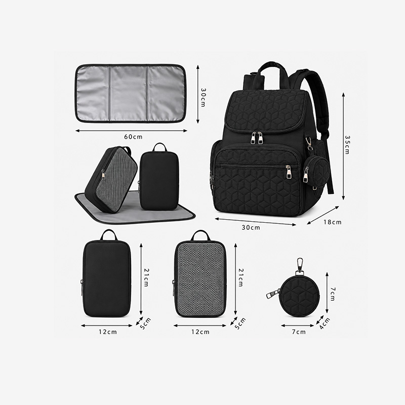Mochila Pañalera Negro 66178 - Image 2