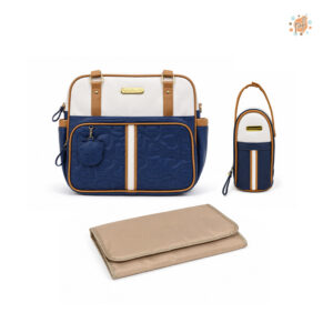 Bolso Pañalero azul/marron
