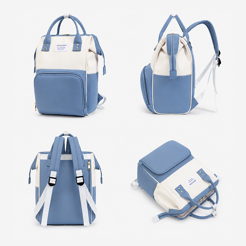 Mochila Pañalera Azul 808 - Image 3