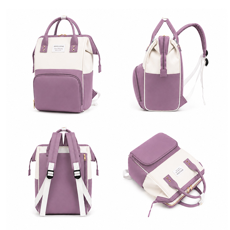 Mochila Pañalera Morado 808 - Image 3